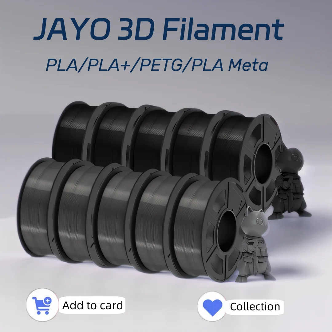 JAYO 3D 프린터 PLA, PLA 메타, PETG, PLA 플러스, PLA 매트 필라멘트, 3D 프린터 및 3D 펜용 3D 인쇄 재료, 1.75mm 10 롤 title=JAYO 3D 프린터 PLA, PLA 메타, PETG, PLA 플러스, PLA 매트 필라멘트, 3D 프린터 및 3D 펜용 3D 인쇄 재료, 1.75mm 10 롤 