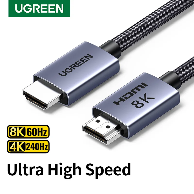 UGREEN HDMI 케이블, PS5 샤오미 TV 박스용 초고속 인증, 8K @ 60Hz 케이블, 48Gbps 돌비 비전 HDCP2.3 title=UGREEN HDMI 케이블, PS5 샤오미 TV 박스용 초고속 인증, 8K @ 60Hz 케이블, 48Gbps 돌비 비전 HDCP2.3 