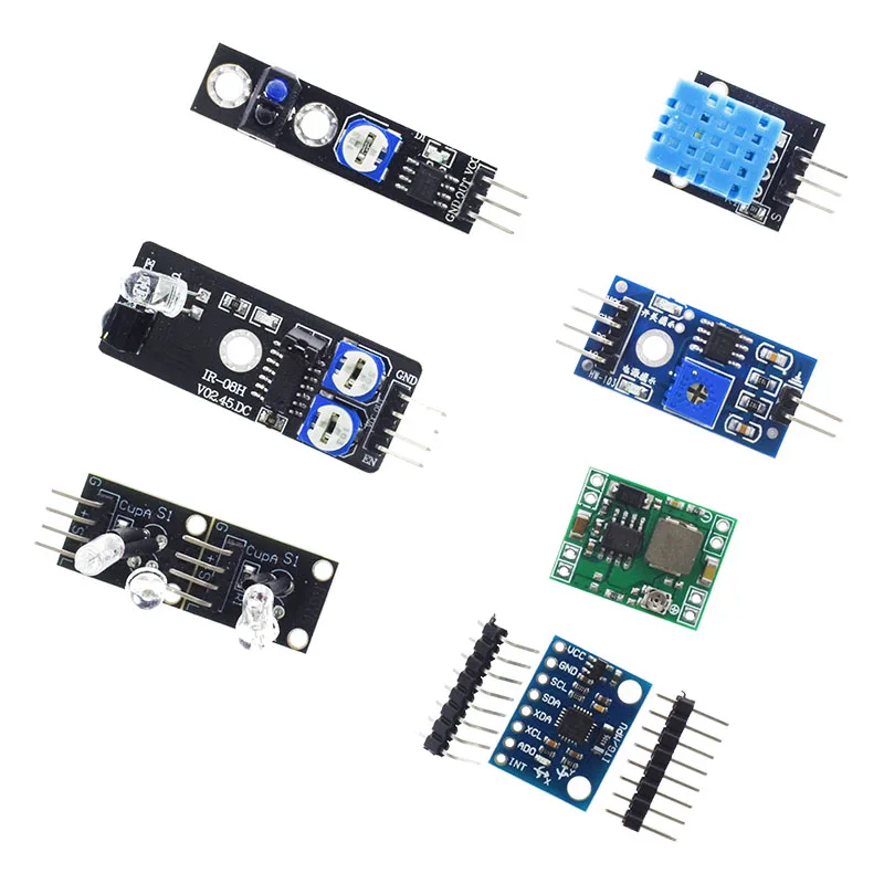 Arduino용 센서 모듈 스타터 키트, 37 in 1 센서 키트, 37 in 1 센서 키트, 화이트 박스, 45 in 1