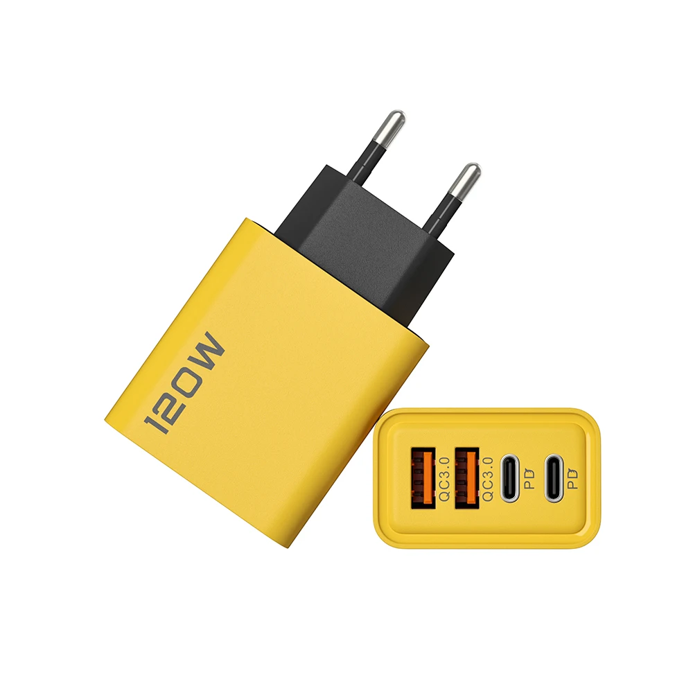 120W PD USB 충전기, 고속 충전 C타입 휴대폰 어댑터, 아이폰 15 프로, 삼성, 빠른 충전 3.0, EU, US 플러그, 벽 충전기