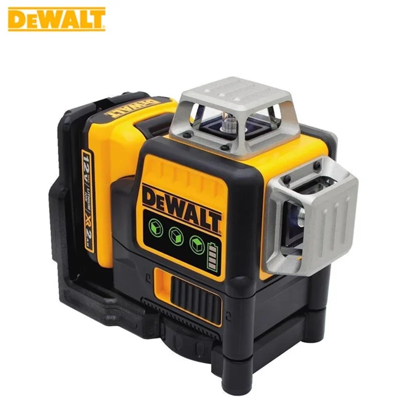 Dewalt DW089LG 3 면 * 360 도 수직 12V 리튬 배터리, 12 라인 레이저 레벨, 야외 수평 녹색 계량기