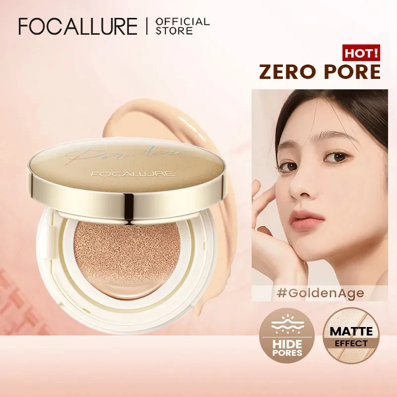 FOCALLURE 에어 쿠션 모공 BB 크림, 오래 지속되는 방수 브라이트닝 페이스 컨실러, 매트 파운데이션 화장품, 퍼프 포함 title=FOCALLURE 에어 쿠션 모공 BB 크림, 오래 지속되는 방수 브라이트닝 페이스 컨실러, 매트 파운데이션 화장품, 퍼프 포함 