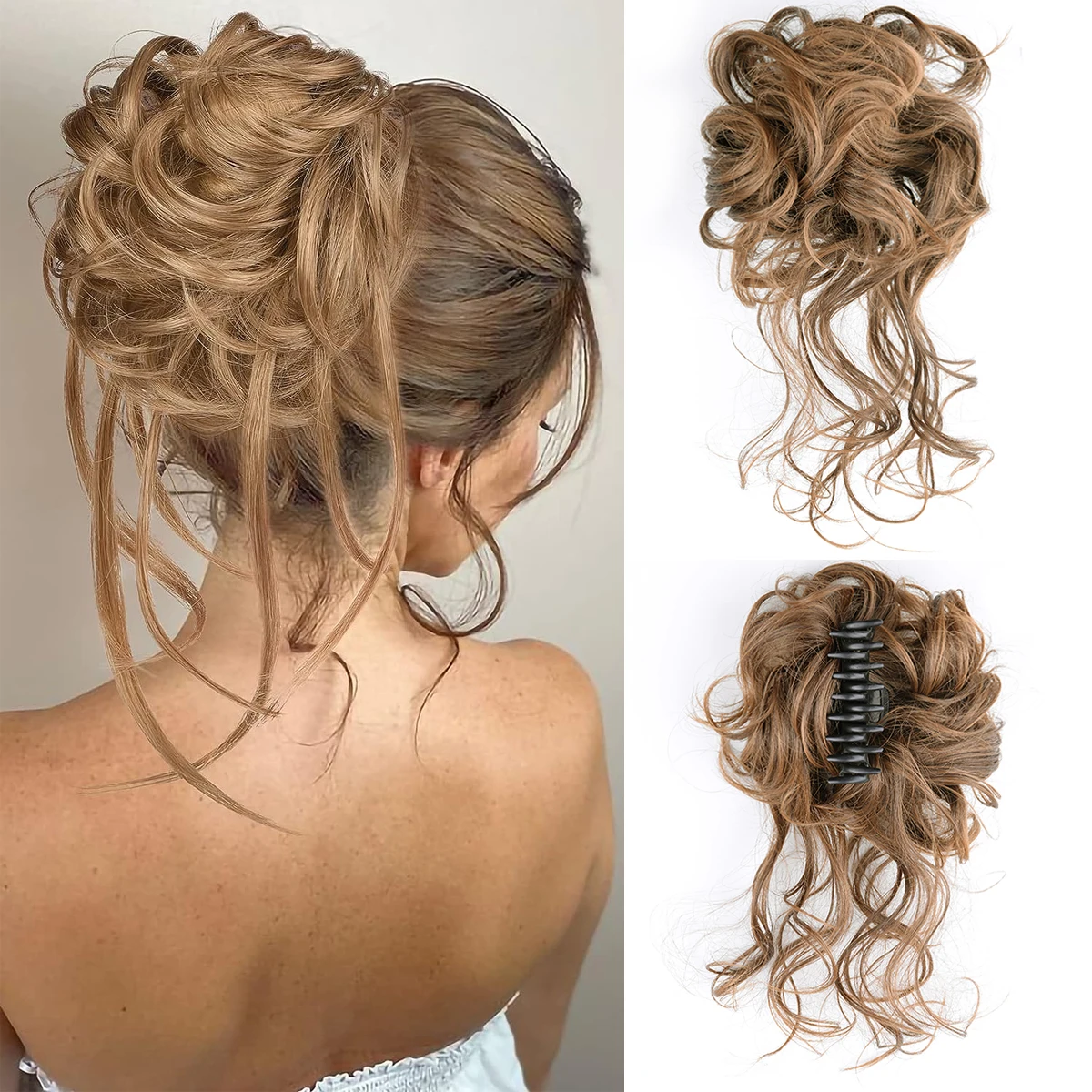 Chorliss 합성 클로 Chignon 여성 지저분한 곱슬 푹신한 머리 롤빵 클립 포니 테일 헤어 익스텐션 Natural False Hairpieces title=Chorliss 합성 클로 Chignon 여성 지저분한 곱슬 푹신한 머리 롤빵 클립 포니 테일 헤어 익스텐션 Natural False Hairpieces 