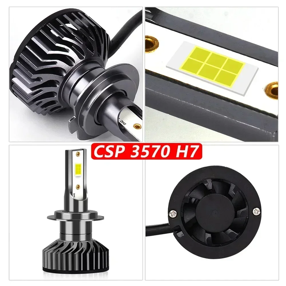 자동차 헤드 라이트 CSP 28000LM 130W H4 LED H7 Canbus H1 H3 H8 H11 9005 9006 9007 880 8000K 6000K 자동차 자동 전조등 Led 조명 자동차