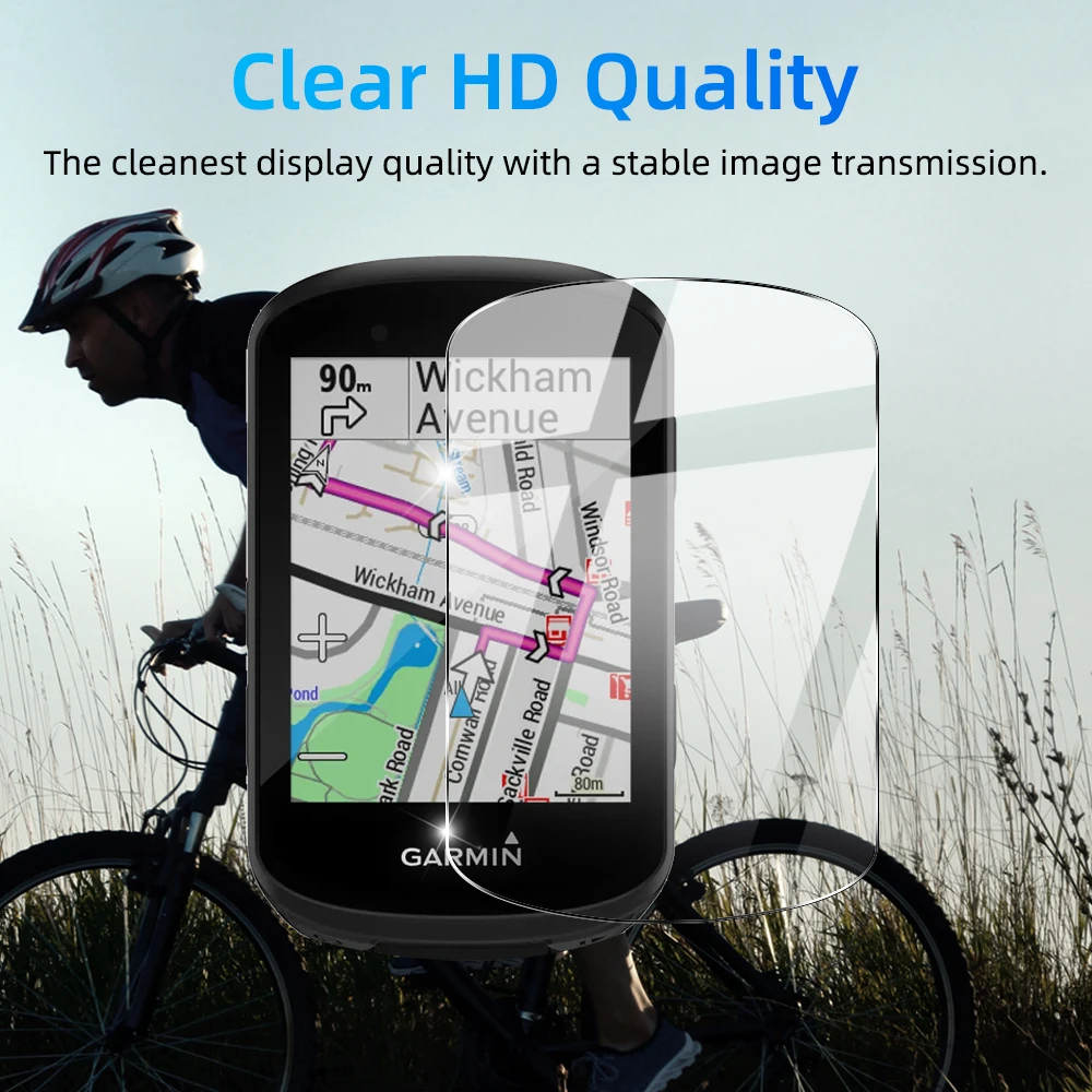 Garmin Edge 840 540 530 830 1040 1030 520 130 플러스 GPS 스톱워치 화면 보호기 커버용 강화 유리 및 실리콘 케이스, 2 개