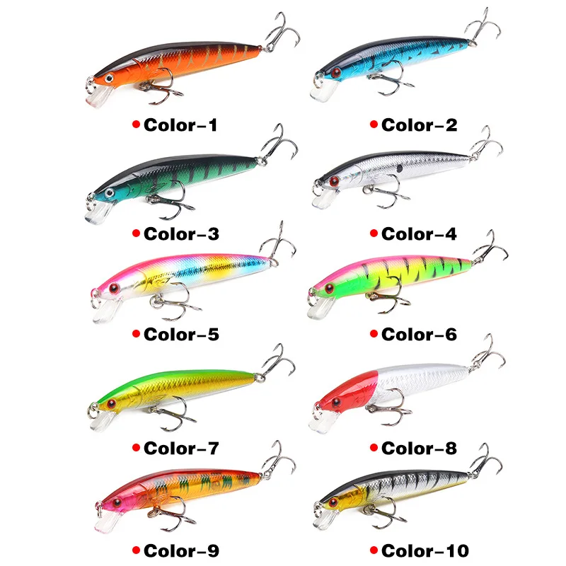 1 PCS 9g/10cm 낚시 미끼 미노우 워블러 플로팅베이스 트롤링 인공 하드 미끼 크랭크베이트 잉어 페스카 낚시 태클