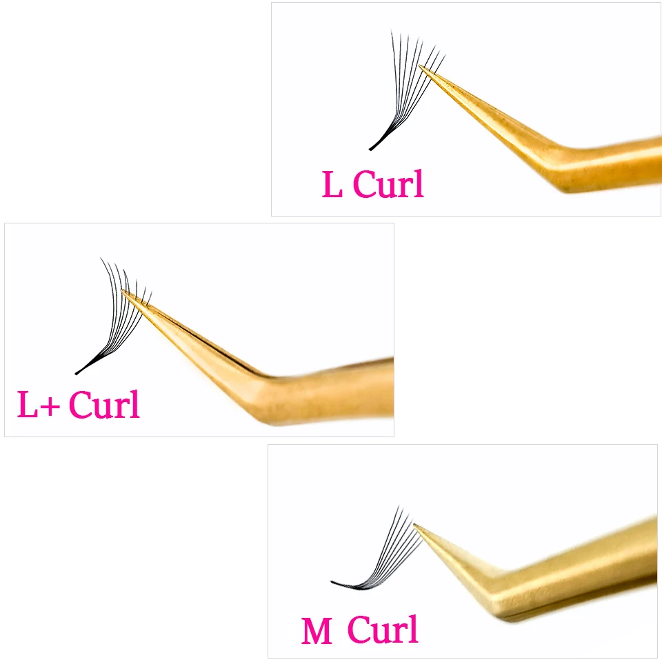 다채로운 미리 만들어진 팬 L 컬 러시안 볼륨 속눈썹 C D L L+ M 클러스터 속눈썹 연장 개별 속눈썹 5D 10D 12D 메이크업 Cilios