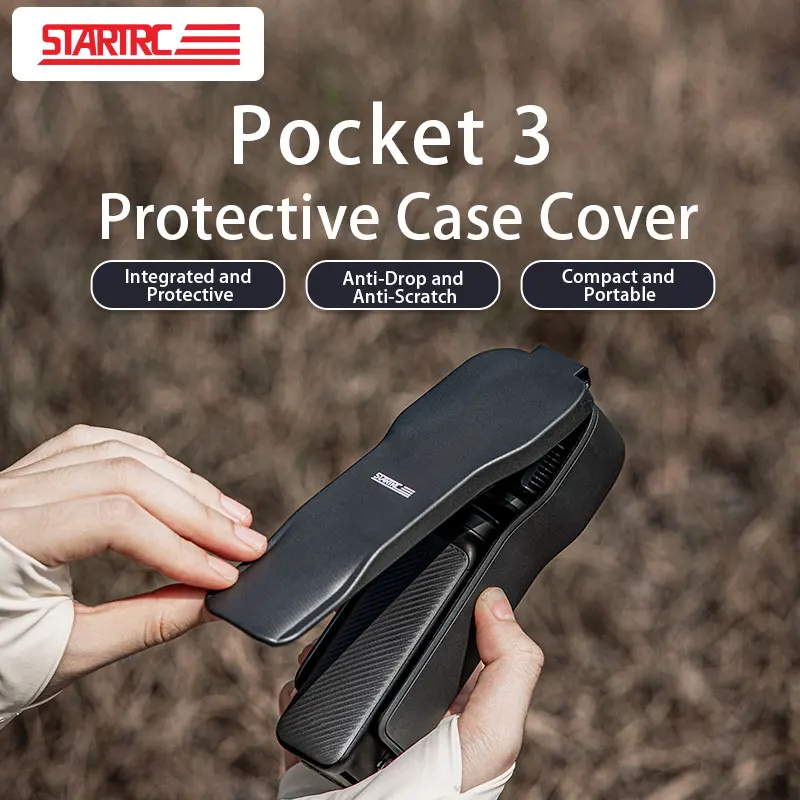 STARTRC DJI Osmo Pocket 3 보호 케이스 카메라 렌즈 화면 보호기 Anti-fall 플립 커버 퀵 릴리스 케이스 액세서리