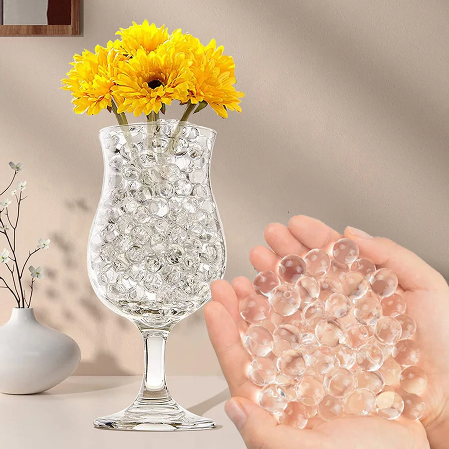 2,000pcs 물 구슬 젤 매직 공에 성장 꽃을위한 투명 진주 꽃병 웨딩 홈 인테리어 클리어 크리스탈 토양 진흙 title=2,000pcs 물 구슬 젤 매직 공에 성장 꽃을위한 투명 진주 꽃병 웨딩 홈 인테리어 클리어 크리스탈 토양 진흙 