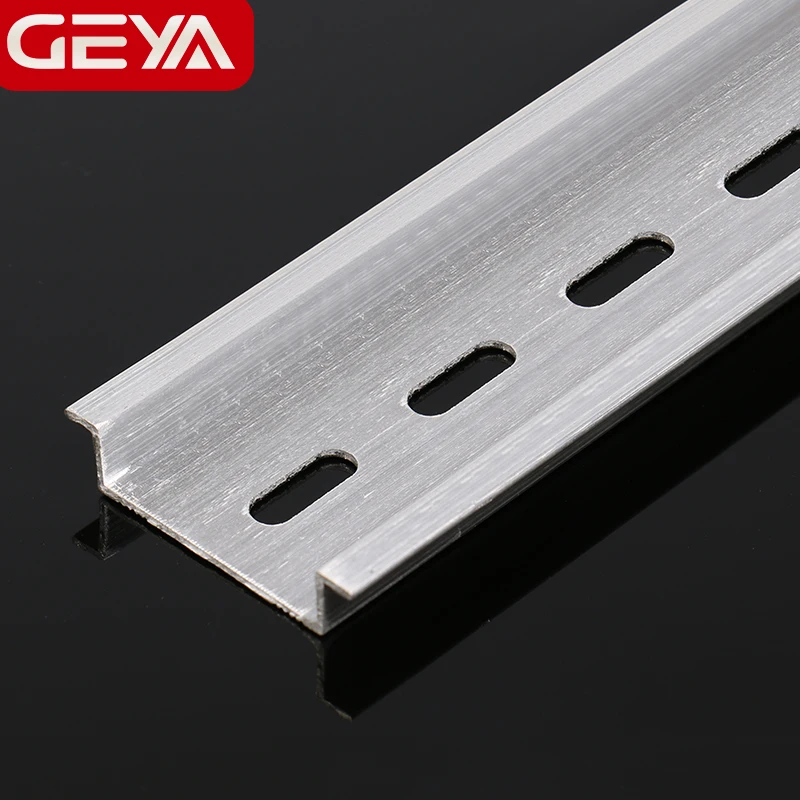 GEYA 가이드 레일 알루미늄 범용 유형 35mm 슬롯형 DIN 레일 길이 10cm 20cm 30cm 두께 1mm