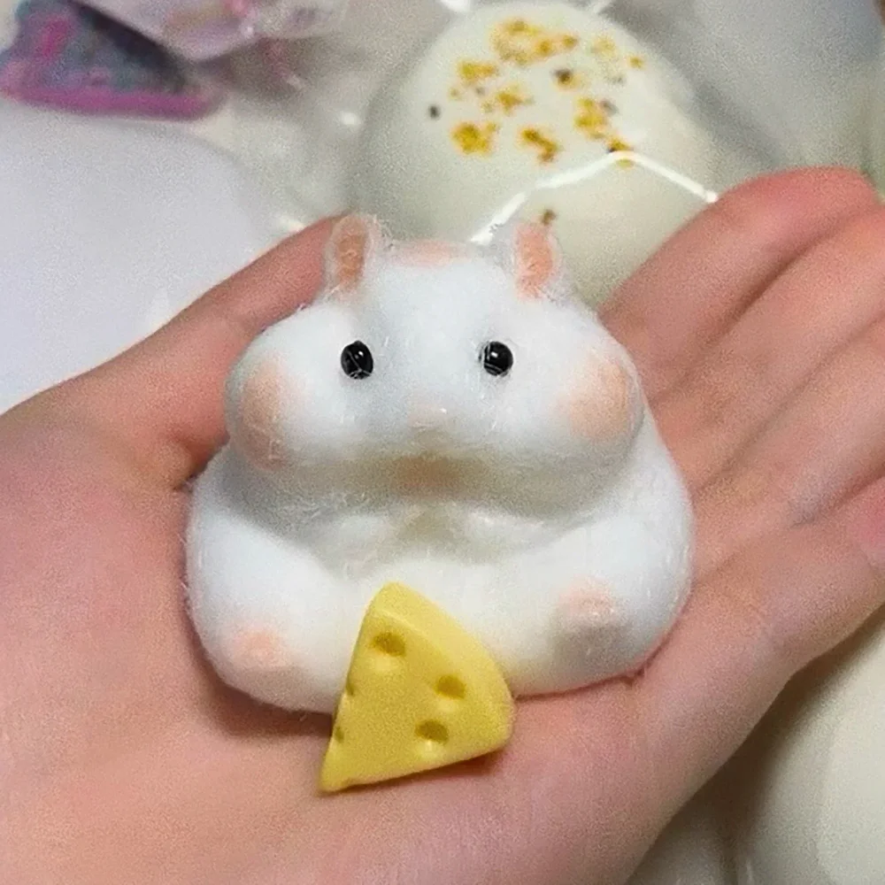 Taba Squishy 실리콘 모치 장난감, 푹신하고 귀여운 햄스터, 수제 신상 피젯 장난감, 스트레스 완화 선물