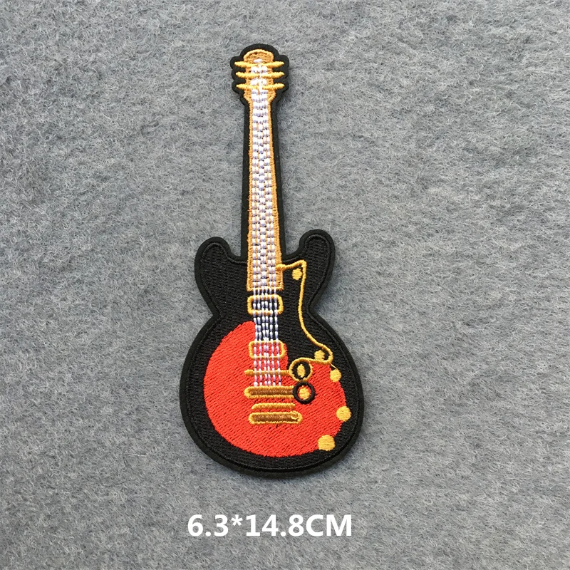 음악 밴드 의류 스티커에 수 놓은 패치 DIY 다림질 아플리케 의류 자켓 청바지 락 줄무늬 패치