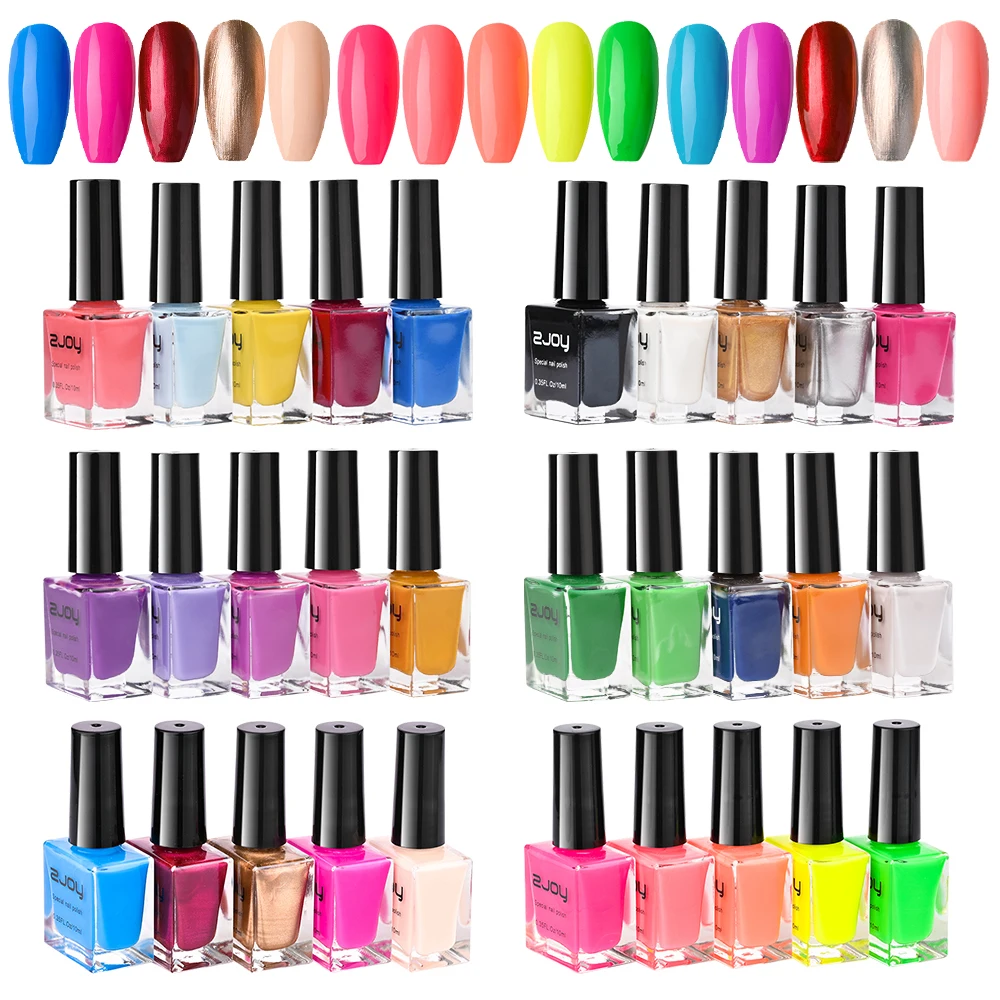 네일 인쇄 스탬핑 젤 폴란드어 10ml 30 색 네일 아트 인쇄 광택 스탬핑 플레이트 블랙 화이트 골드 손톱 래커