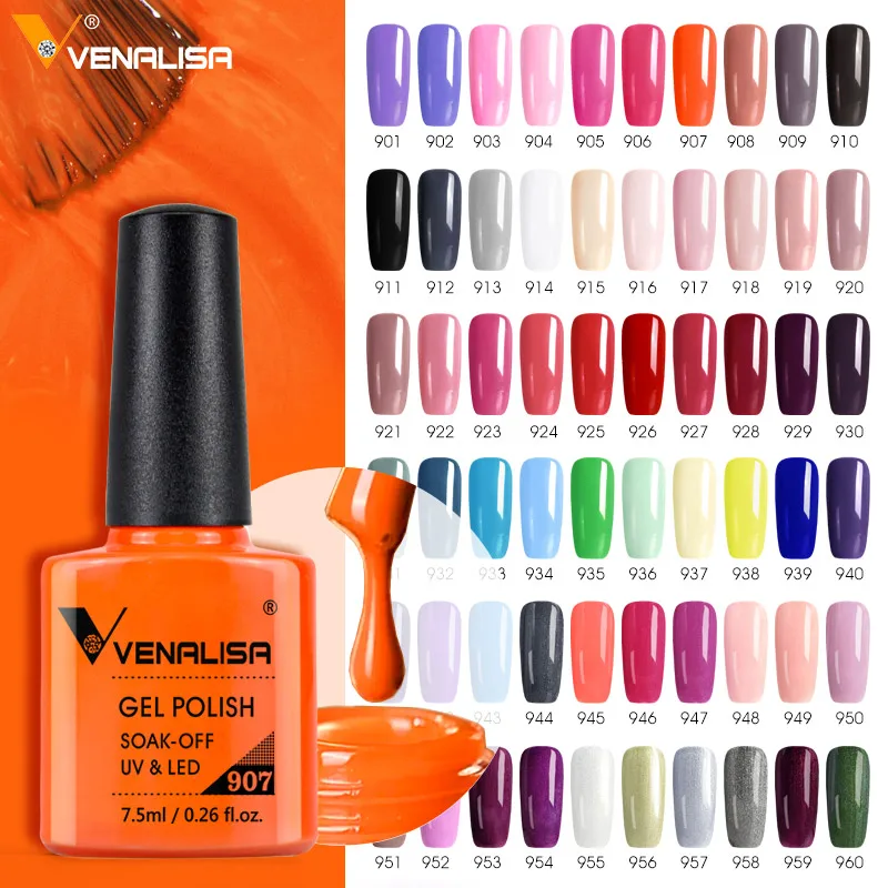 Venalisa 롱웨어 탑 코트 템퍼드 탑 코트 껍질 벗기기 베이스 코트 컬러 네일 젤 폴리쉬 아름다운 세미 퍼머넌트 네일 젤 에나멜