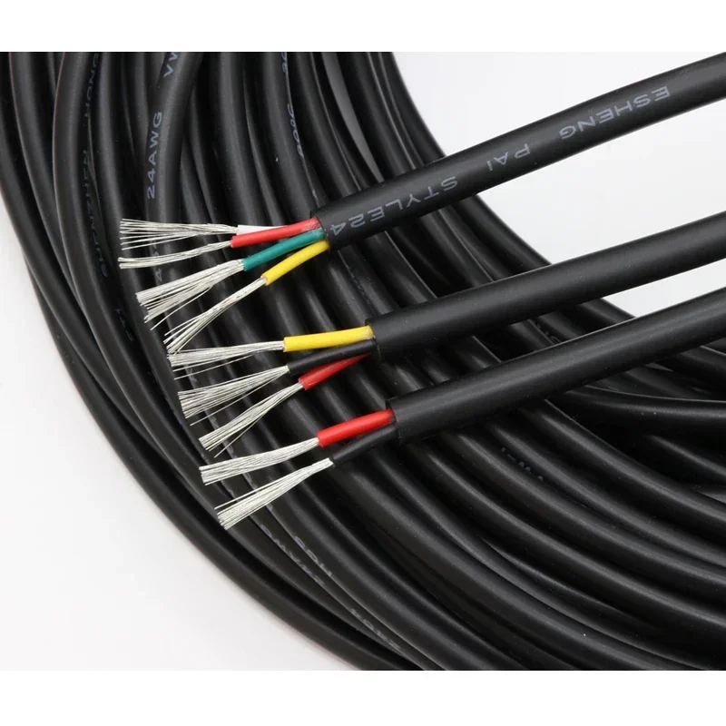 10M UL2464 구리선 30 28 26 24 22 20 18 16 14AWG PVC 채널 외장 2 3 4 5 6 7 8 9 10 코어 절연 신호 제어 케이블