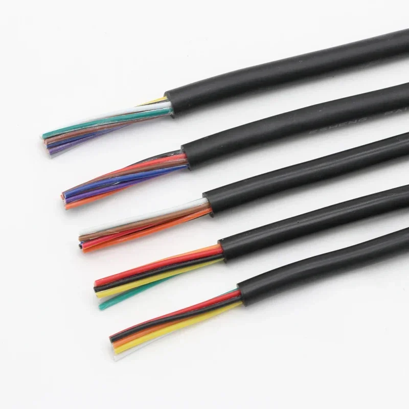 10M UL2464 구리선 30 28 26 24 22 20 18 16 14AWG PVC 채널 외장 2 3 4 5 6 7 8 9 10 코어 절연 신호 제어 케이블