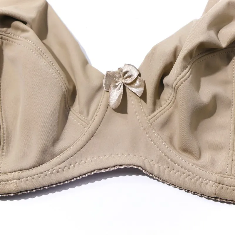 Beauwear 여성용 언더와이어 브래지어, 플러스 사이즈, 풀 커버리지, 비 패딩 브래지어, 미니마이저 속옷, 36-52 D E F 컬러, 블랙 누드 BH
