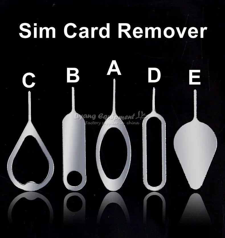 5pcs 휴대 전화 Sim 카드 리무버 핀 바늘 교체 부품 도구 키트 아이폰 삼성 블랙베리 Xiaomi Oppo 화웨이 수리