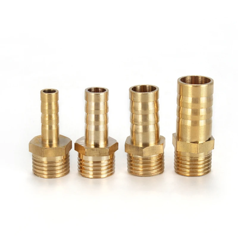황동 파이프 피팅 4mm 6mm 8mm 10mm 12mm 호스 바브 테일 1/8 