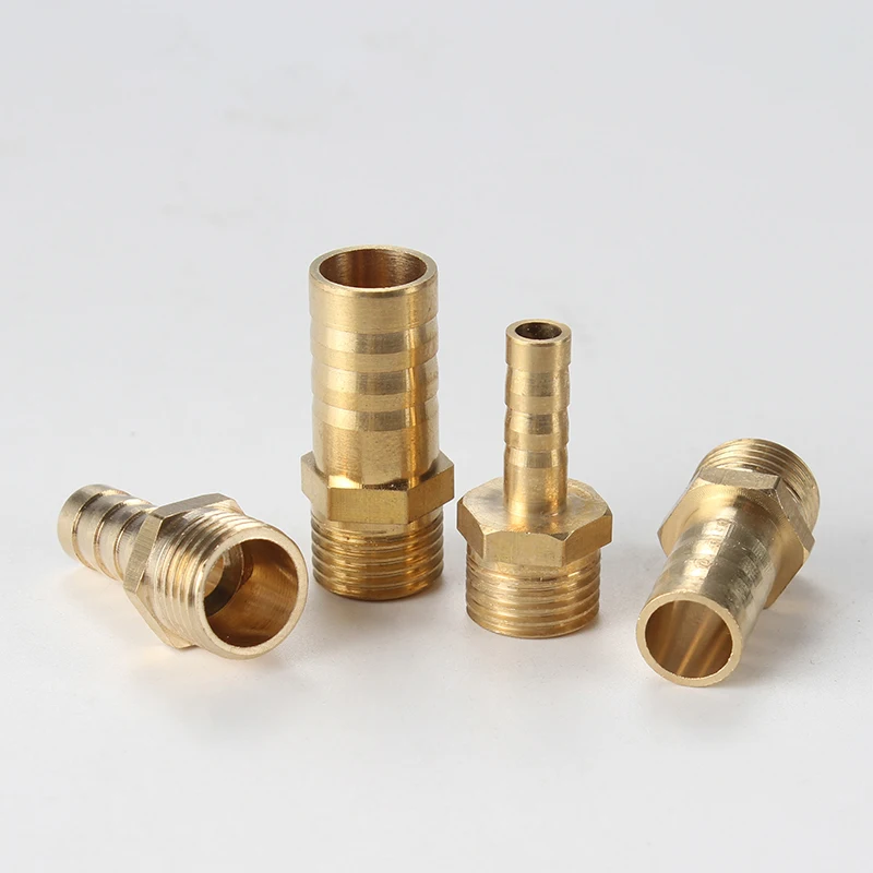 황동 파이프 피팅 4mm 6mm 8mm 10mm 12mm 호스 바브 테일 1/8 