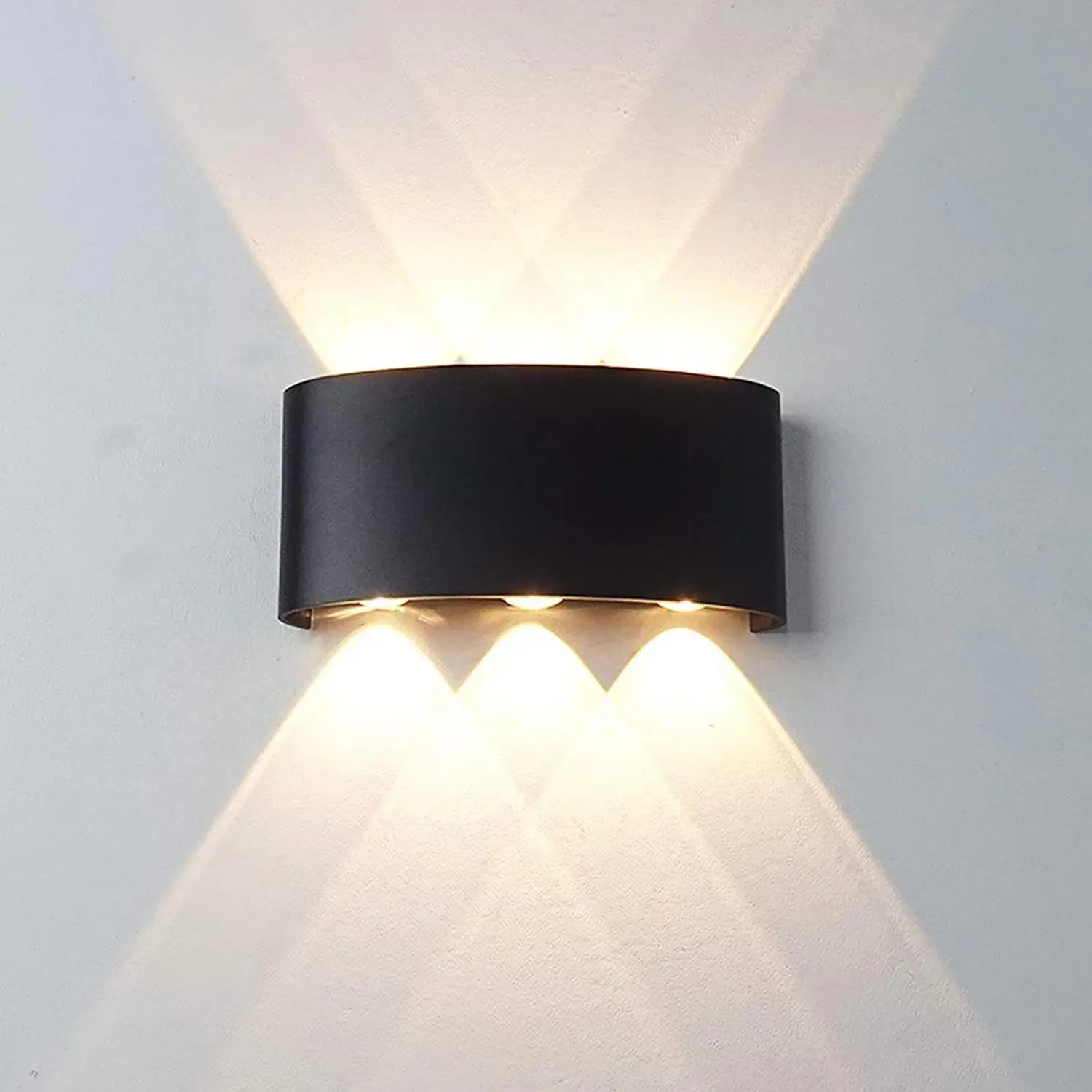 LED 벽 돌출 현대 실내 실외 램프, 화이트 업 다운 벽 마운트 조명, 거실 복도 침실 장식 title=LED 벽 돌출 현대 실내 실외 램프, 화이트 업 다운 벽 마운트 조명, 거실 복도 침실 장식 