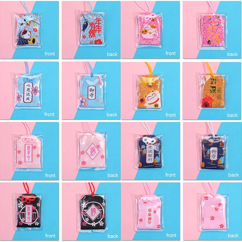 일본 전통 부적 부적, Churinga Periapt Maneki Neko 행운의 고양이, 뚱뚱한 플루투스 고양이 키체인, 여성용 자동차 가방 펜던트