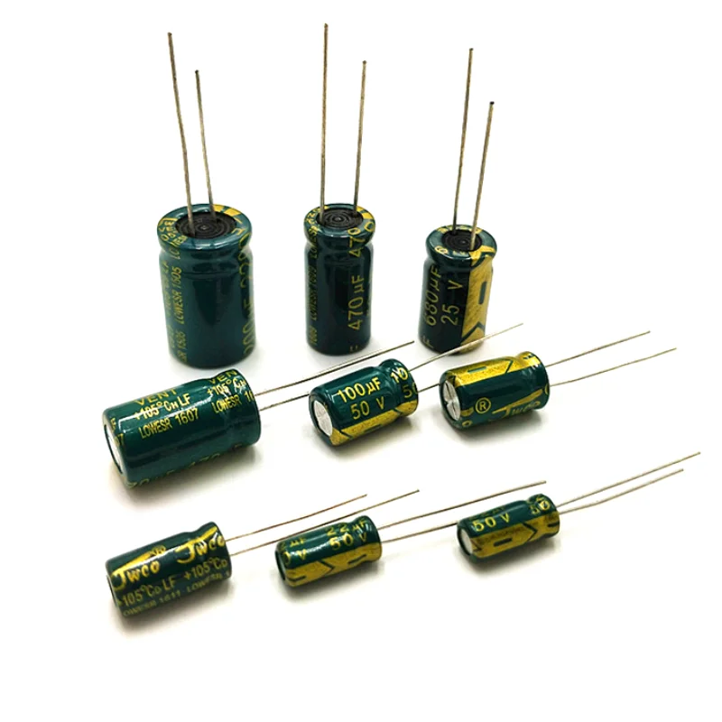 고주파 저저항 알루미늄 커패시터, 10V 16V 25V 35V 50V 63V 100V 400V 450V 100 220 330 1000 2200 3300 4700 6800UF