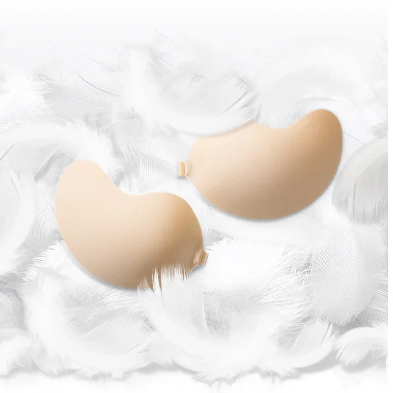 망고 실리콘 가슴 스티커는 누드 브래지어를 들어 올립니다. 자기 접착 브래지어 누드 보이지 않는 커버 브래지어 패드 섹시한 Strapless 유방 꽃잎