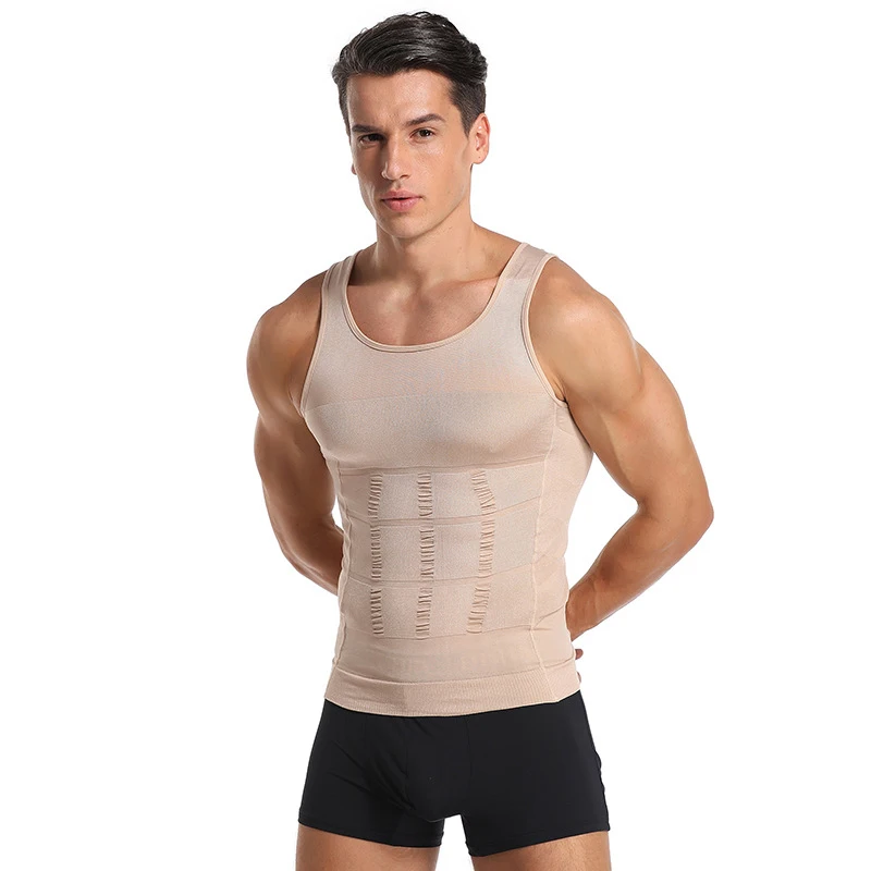 남성 Shapewear 슬리밍 바디 코르셋 조끼 셔츠 압축 복부 배꼽 컨트롤 슬림 허리 Cincher 속옷 스포츠 조끼 title=남성 Shapewear 슬리밍 바디 코르셋 조끼 셔츠 압축 복부 배꼽 컨트롤 슬림 허리 Cincher 속옷 스포츠 조끼 