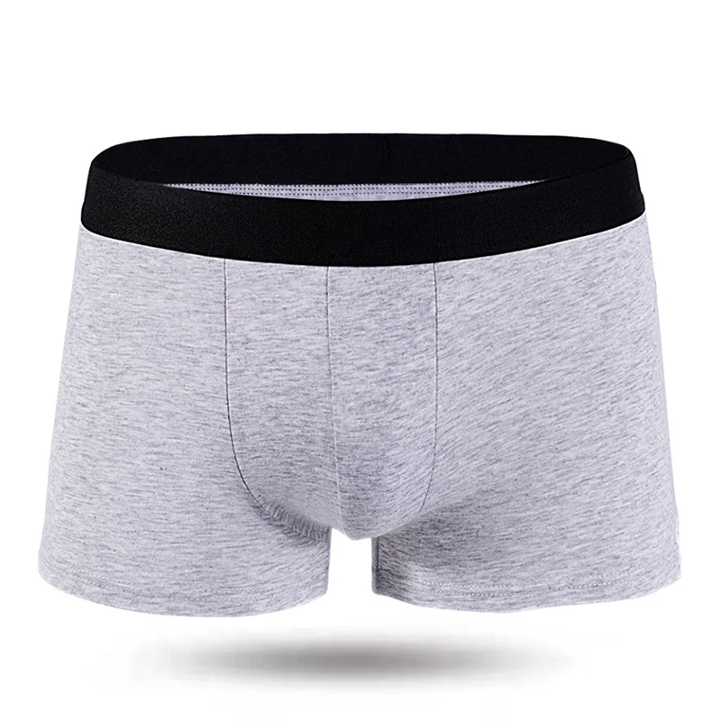 10Pcs 팩 남자 팬티 솔리드 컬러 속옷 남성 브랜드 복서와 속옷 옴므 럭셔리 세트 반바지 박스 슬립 키트