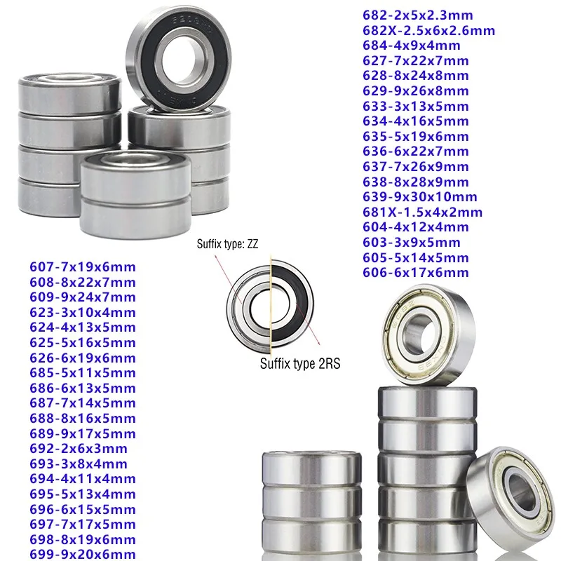 10PCS 고속 자동 소형 603-699 604 605 606 608 8*22*7mm 623 624 626 628 686 687 688 692 693 697 696 ZZ 2RS 2Z title=10PCS 고속 자동 소형 603-699 604 605 606 608 8*22*7mm 623 624 626 628 686 687 688 692 693 697 696 ZZ 2RS 2Z 