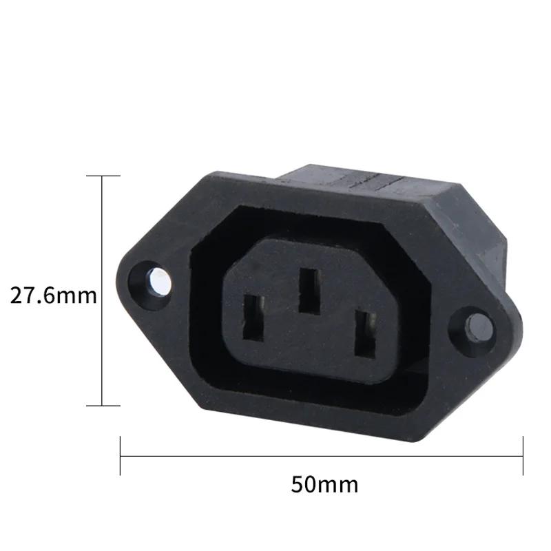 IEC320 10A 250V 검정색 남성 여성 도킹 플러그 커넥터 Rewireable C13 C14 플러그 Rewirable Power Konektor 3 핀 AC 소켓