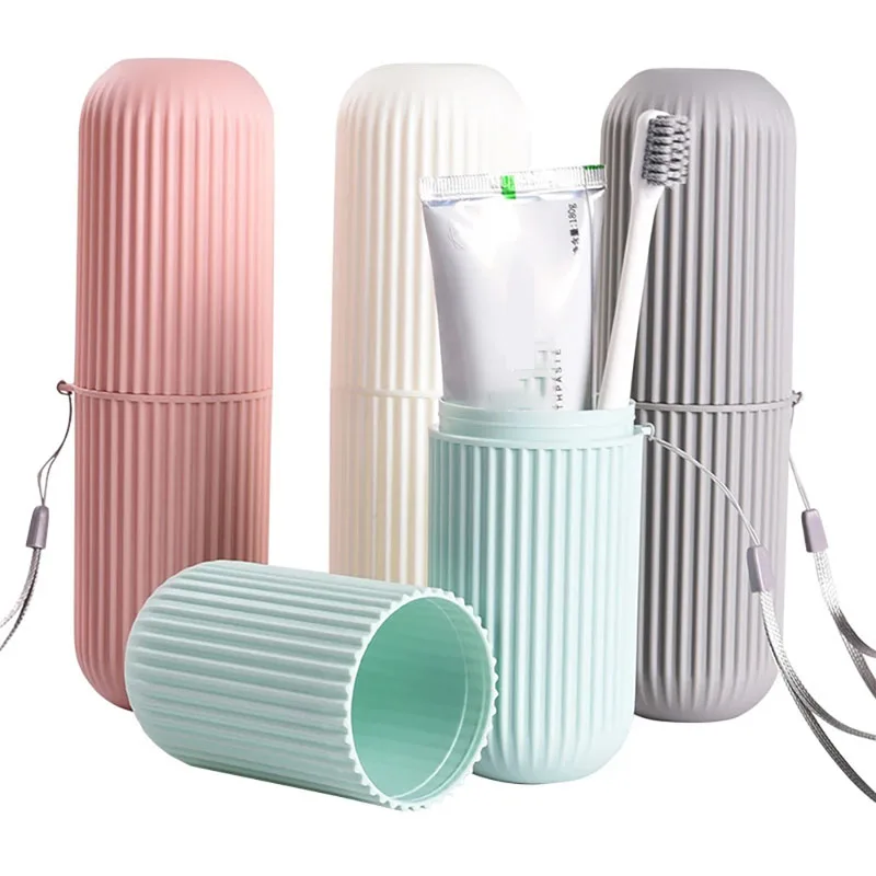 여행용 휴대용 칫솔 컵, 욕실 치약 거치대 보관 케이스, 정리함 여행 세면 용품 보관 컵, 창의적인 신제품 title=여행용 휴대용 칫솔 컵, 욕실 치약 거치대 보관 케이스, 정리함 여행 세면 용품 보관 컵, 창의적인 신제품 
