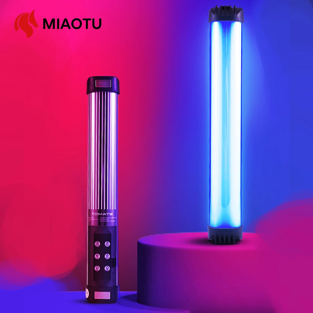 MIAOTU 핸드 헬드 RGB 다채로운 스틱 라이트 30CM 핸드 헬드 LED 라이트 완드 CRI 95 + 2500K-9000K 사진 스튜디오 램프 title=MIAOTU 핸드 헬드 RGB 다채로운 스틱 라이트 30CM 핸드 헬드 LED 라이트 완드 CRI 95 + 2500K-9000K 사진 스튜디오 램프 