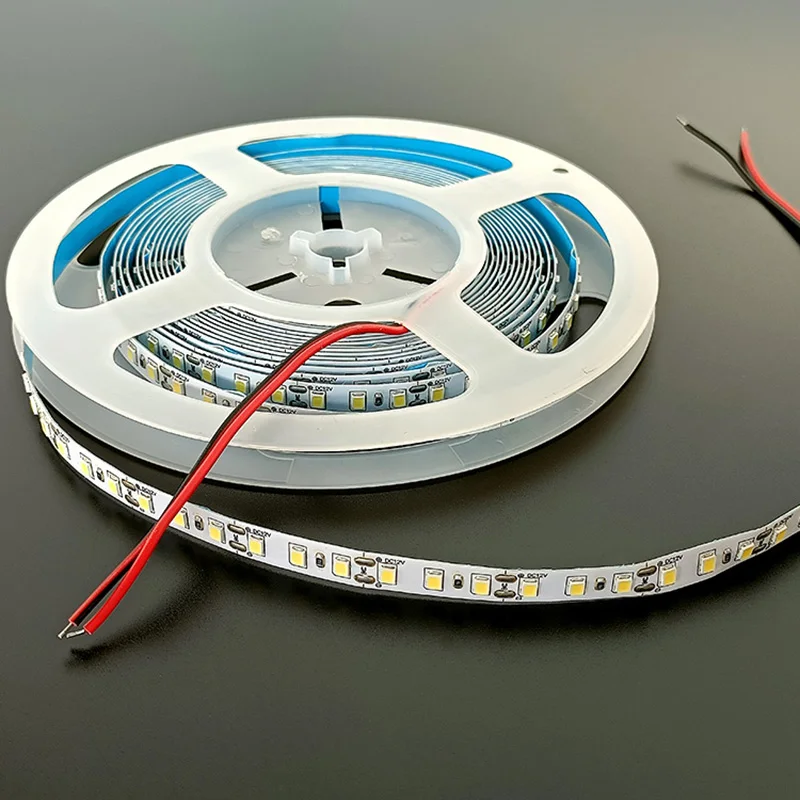 5M 600LED LED 스트립 2835 DC12V 24V 120LED/m 홈 램프 스트립 레드 아이스 블루 그린 옐로우 핑크 유연하고 절단 가능한 소프트 램프 바