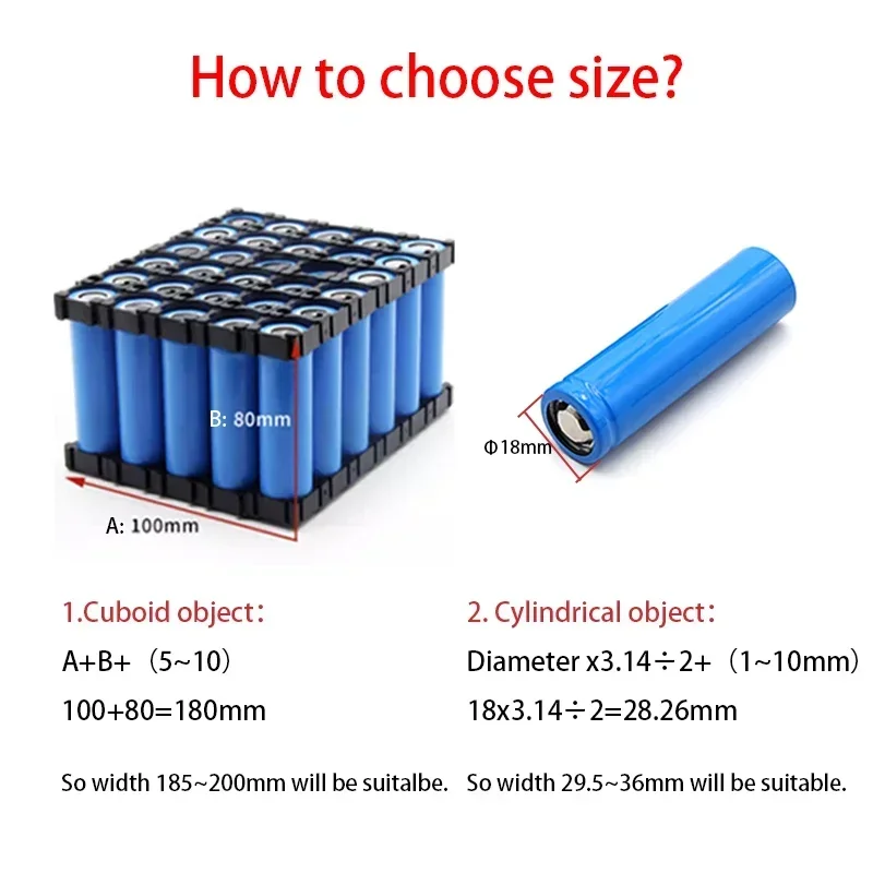 18650 PVC 열 수축 튜브 배터리 팩 파란색 폭 29.5mm~300mm 절연 보호 필름 랩 리튬 케이스 케이블 슬리브