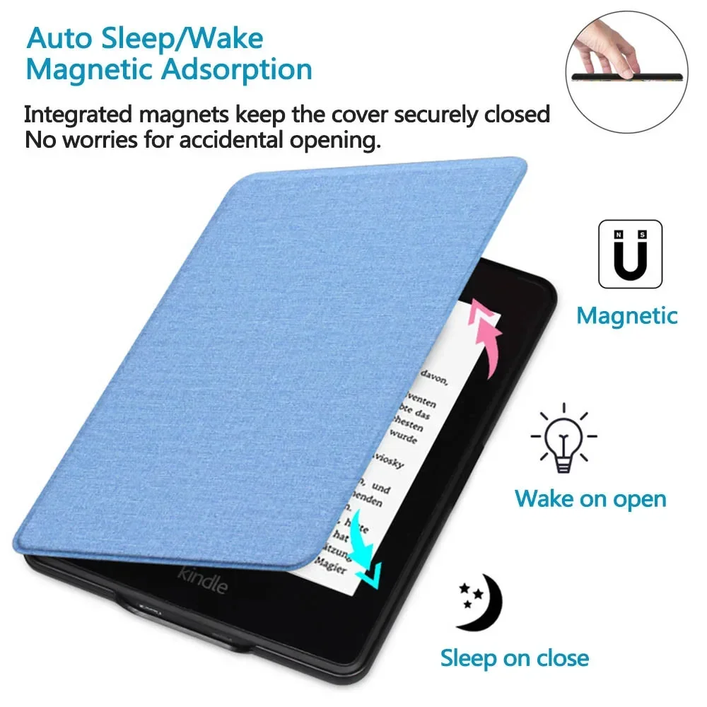 Kindle Paperwhite 용 핸들 케이스 2024 2022 2021 Colorsoft 7 6.8 6 인치 8 10th 11th 12th Generation Cover 보호 쉘 파우치