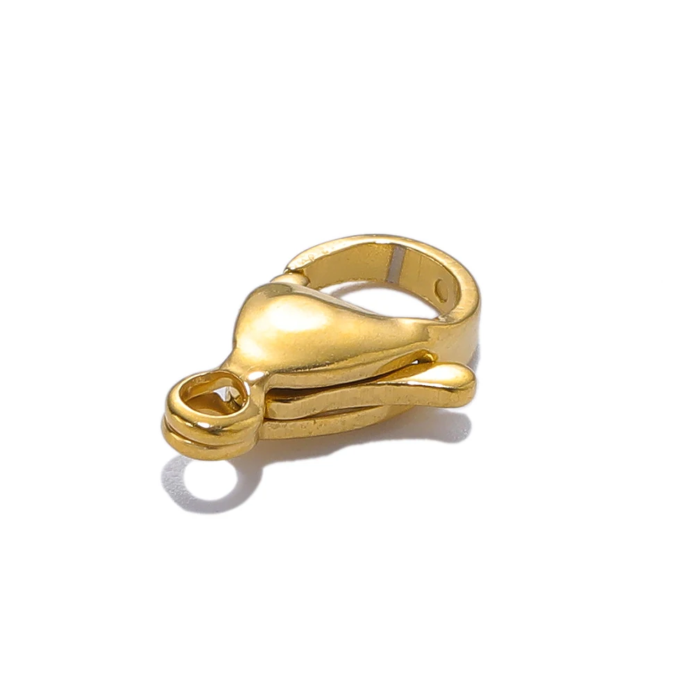 DIY 목걸이 팔찌 체인에 대 한 25pcs 18K 골드 스테인레스 스틸 랍스터 걸쇠 후크 패션 쥬얼리 결과 용품 만들기
