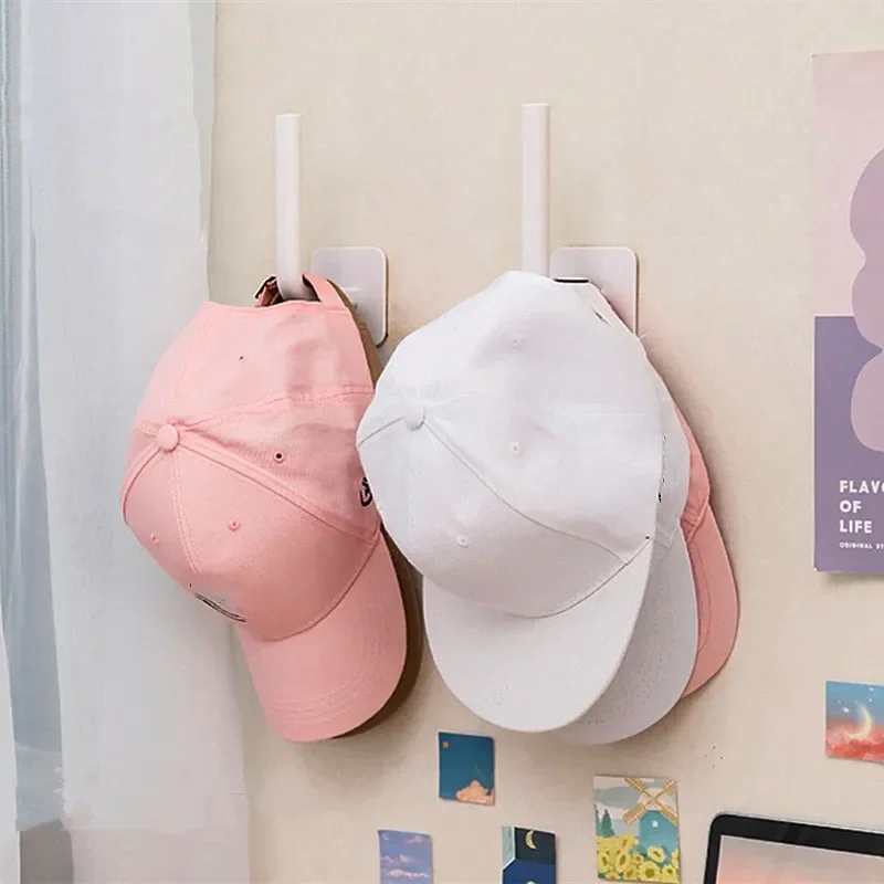 야구 모자 용 모자 랙 벽 모자 걸이 용 접착 모자 후크 보관 모자 주최자 문 옷장 용 드릴링 모자 홀더 없음