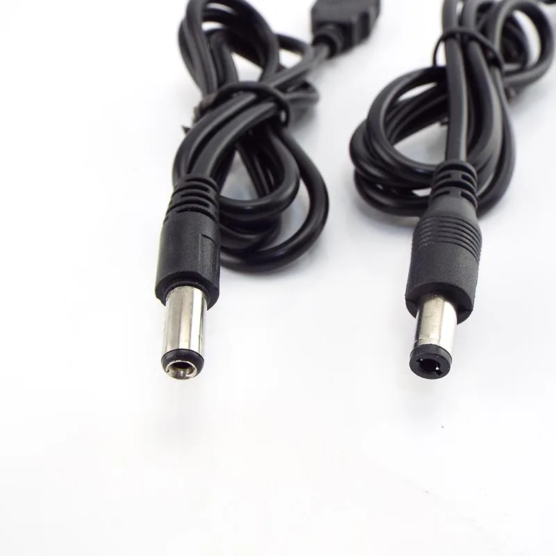 0.8m USB 2.0 유형 A 남성-DC 플러그 전원 커넥터 소형 전자 장치용 Usb 연장 케이블 5.5*2.1mm 5.5*2.5mm 잭