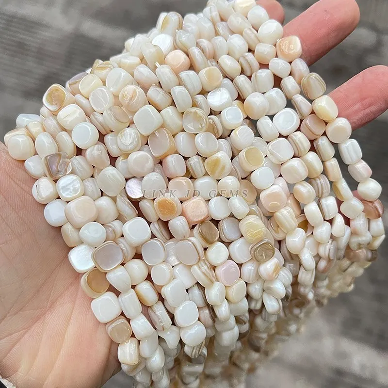 자연 쉘 비즈 불규칙한 모양 부드러운 비즈 쥬얼리 만들기위한 느슨한 스페이서 비드 Diy 귀걸이 목걸이 액세서리 결과