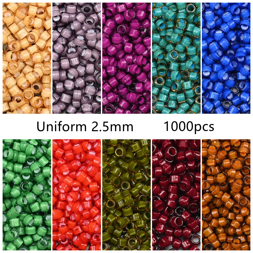 2.5mm 14g 작은 일본 구슬 광택 다채로운 작은 공예 구슬 보석 만들기 목걸이 팔찌 Diy 액세서리 title=2.5mm 14g 작은 일본 구슬 광택 다채로운 작은 공예 구슬 보석 만들기 목걸이 팔찌 Diy 액세서리 