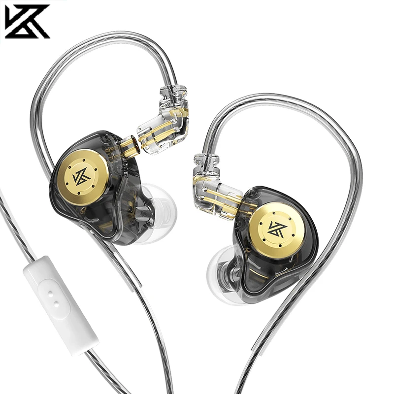 KZ EDX Pro 이어폰 다이나믹 이어폰 모니터 HiFi 유선 헤드폰 베이스 스테레오 게임 음악 귀마개 Noice 취소 헤드셋