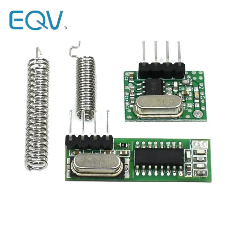 433 Mhz 슈퍼헤테로다인 RF 수신기 및 송신기 모듈 Arduino uno 무선 모듈 Diy 키트용 433 Mhz 원격 제어 title=433 Mhz 슈퍼헤테로다인 RF 수신기 및 송신기 모듈 Arduino uno 무선 모듈 Diy 키트용 433 Mhz 원격 제어 