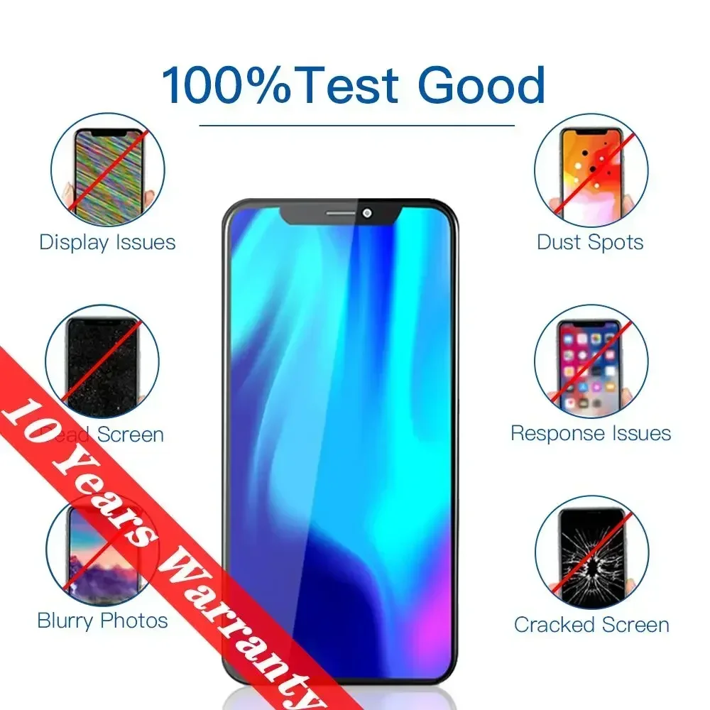 PINZHENG 하이 퀄리티 스크린 AMOLED INCELL LCD OLED OEM, 아이폰 11, 12, 13 미니 프로 맥스, XS, XR 맥스, 디스플레이 교체 도구 포함