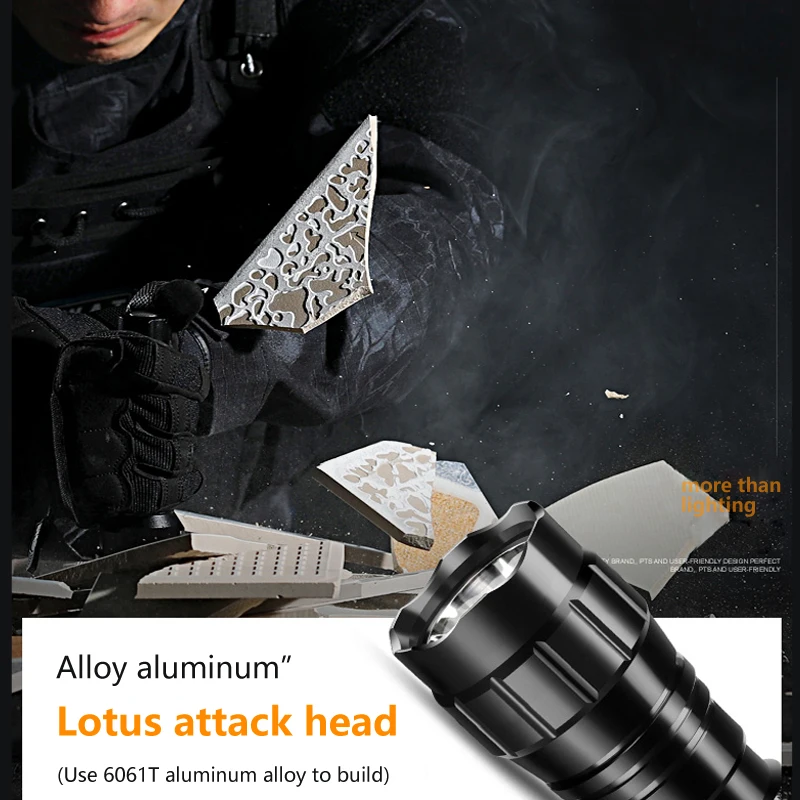 5000lm Led 흰색 전술 사냥 손전등 무기 총 라이트 + 소총 범위 Airsoft 마운트 + 스위치 + 18650 + USB 충전기 + 상자