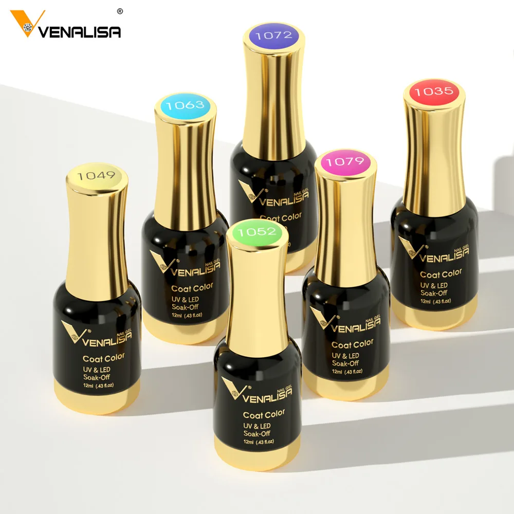 Venalisa 템퍼드 탑 코트 네일 페인트 젤 111 색상 플래티넘 젤 폴리쉬 네일 UV LED 젤 폴리쉬 네일 래커 바니시