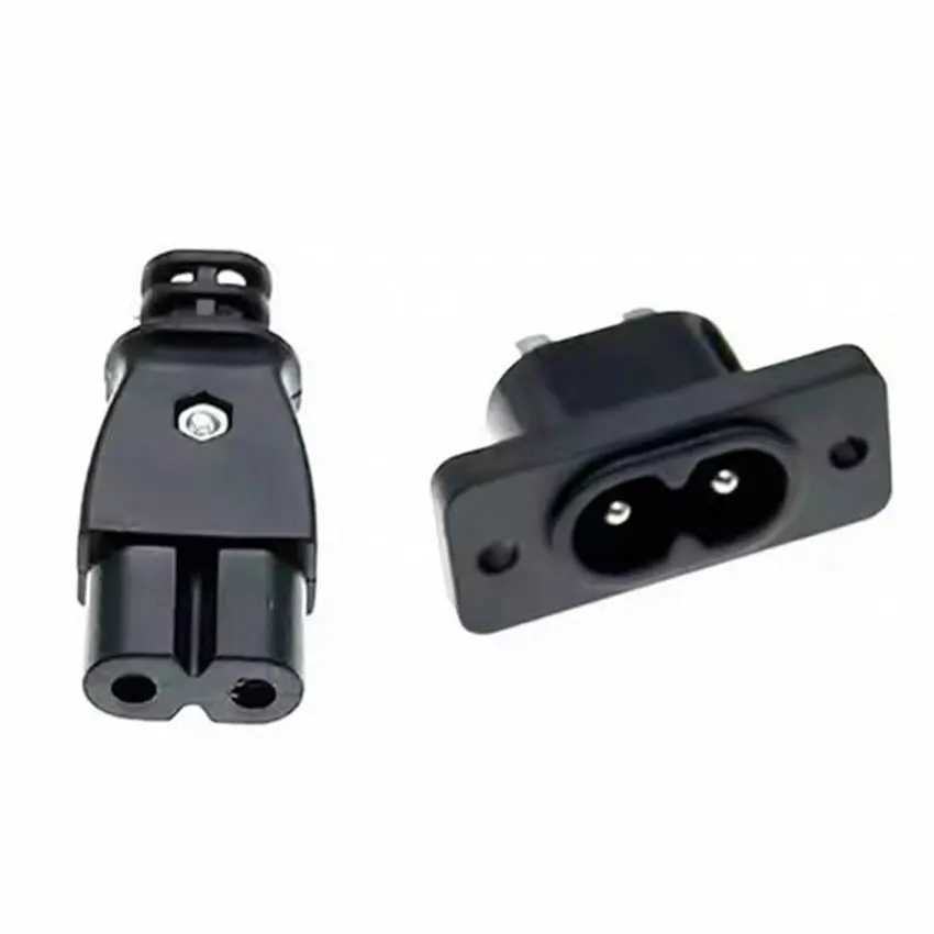 C8 남성 전원 소켓 C7 여성 플러그 전원 콘센트 내장 전기 커넥터 커넥터 35mm * 15mm AC 2.5A 5A 250v title=C8 남성 전원 소켓 C7 여성 플러그 전원 콘센트 내장 전기 커넥터 커넥터 35mm * 15mm AC 2.5A 5A 250v 