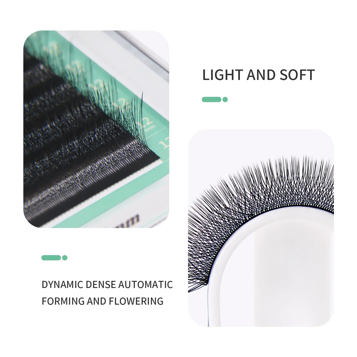 GLAMLASH 4D5D W 모양의 속눈썹 연장 미리 만들어진 볼륨 팬 W 스타일 속눈썹 가짜 밍크 소프트 이지 패닝 자연 속눈썹