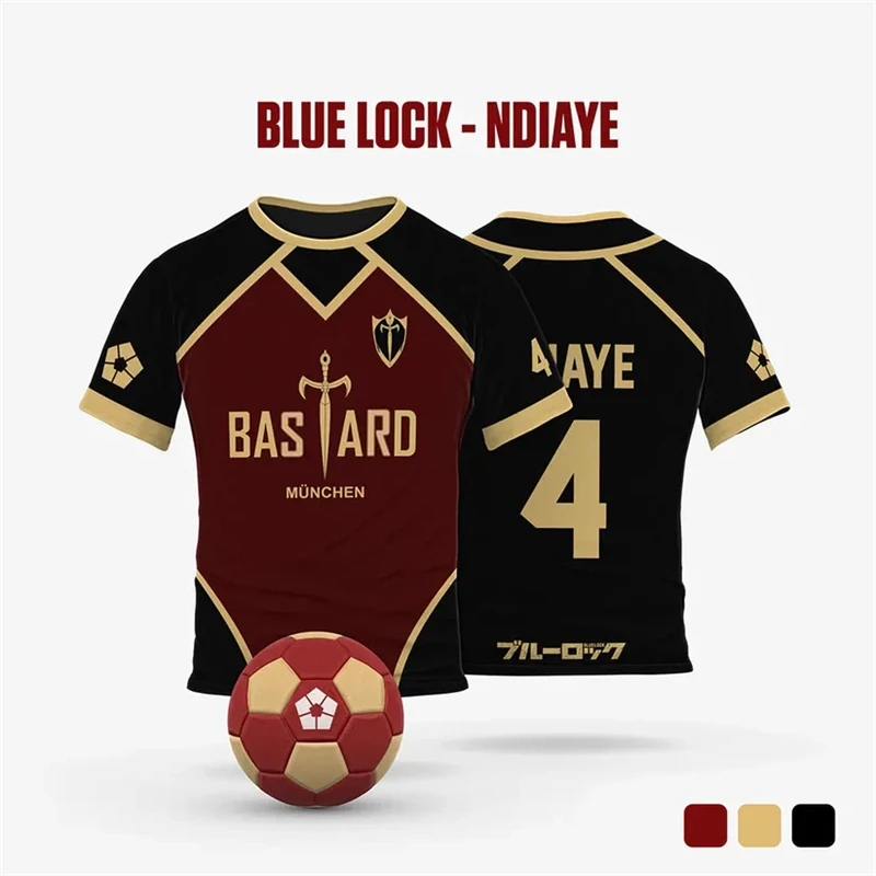 2025 Anime Blue Lock Yukimiya Jersey 3D 프린트 남성 스포츠 T 셔츠 패션 하라주쿠 만화 반팔 어린이 유니섹스 티 Y2k 탑스